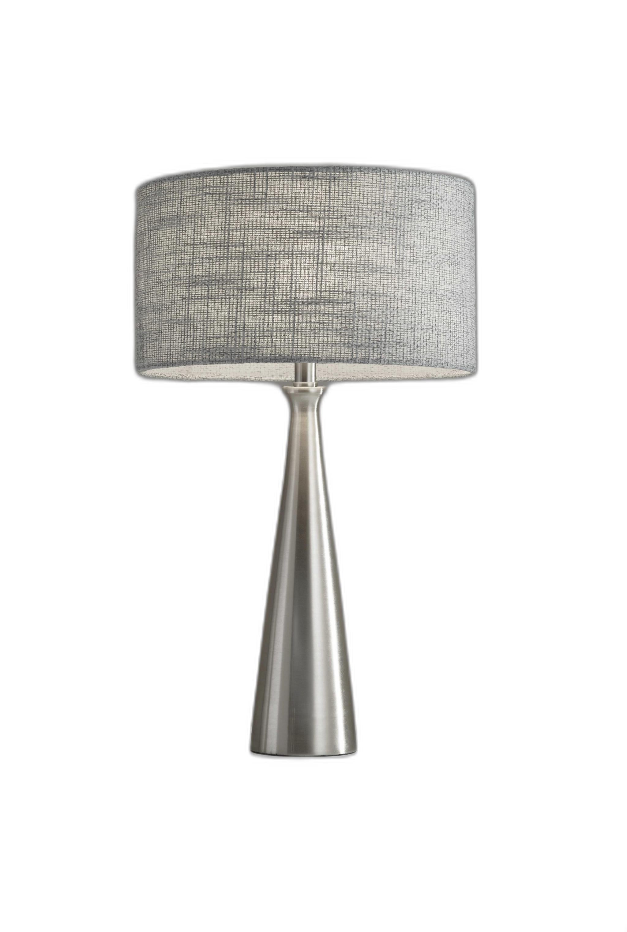 Black Metal Tapered Base Table Lamp