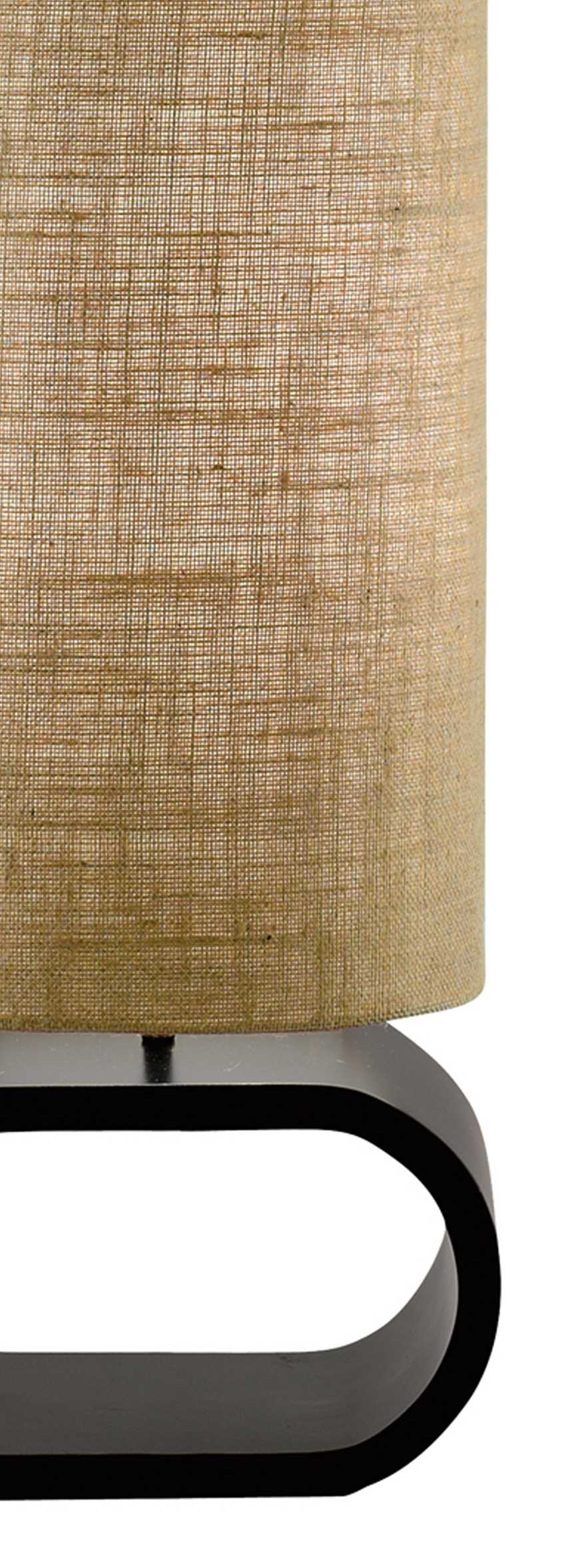 12" X 7.25" X 47" Walnut Metal MDF Floor Lamp