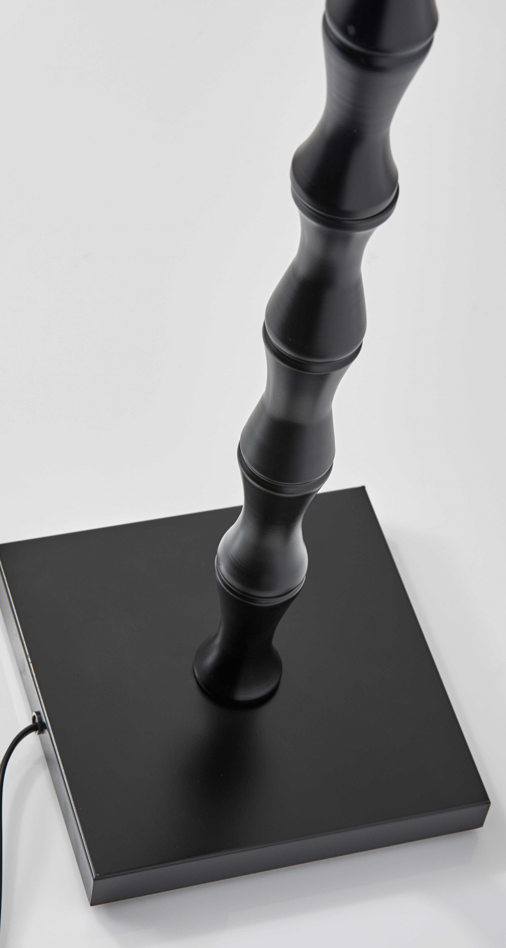 17" X 17" X 62" Black Metal Floor Lamp