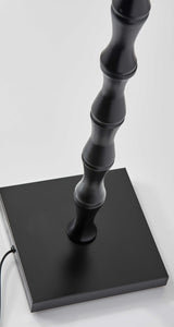 17" X 17" X 62" Black Metal Floor Lamp