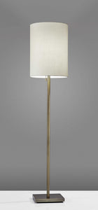 13" X 13" X 60.5" Brass Metal Floor Lamp