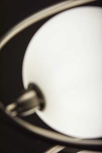 11" X 11" X 64.5" Brushed Steel Metal LED Floor Lamp
