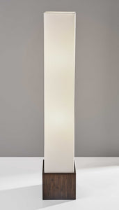 9" X 9" X 50" Brown Reed Floor Lantern