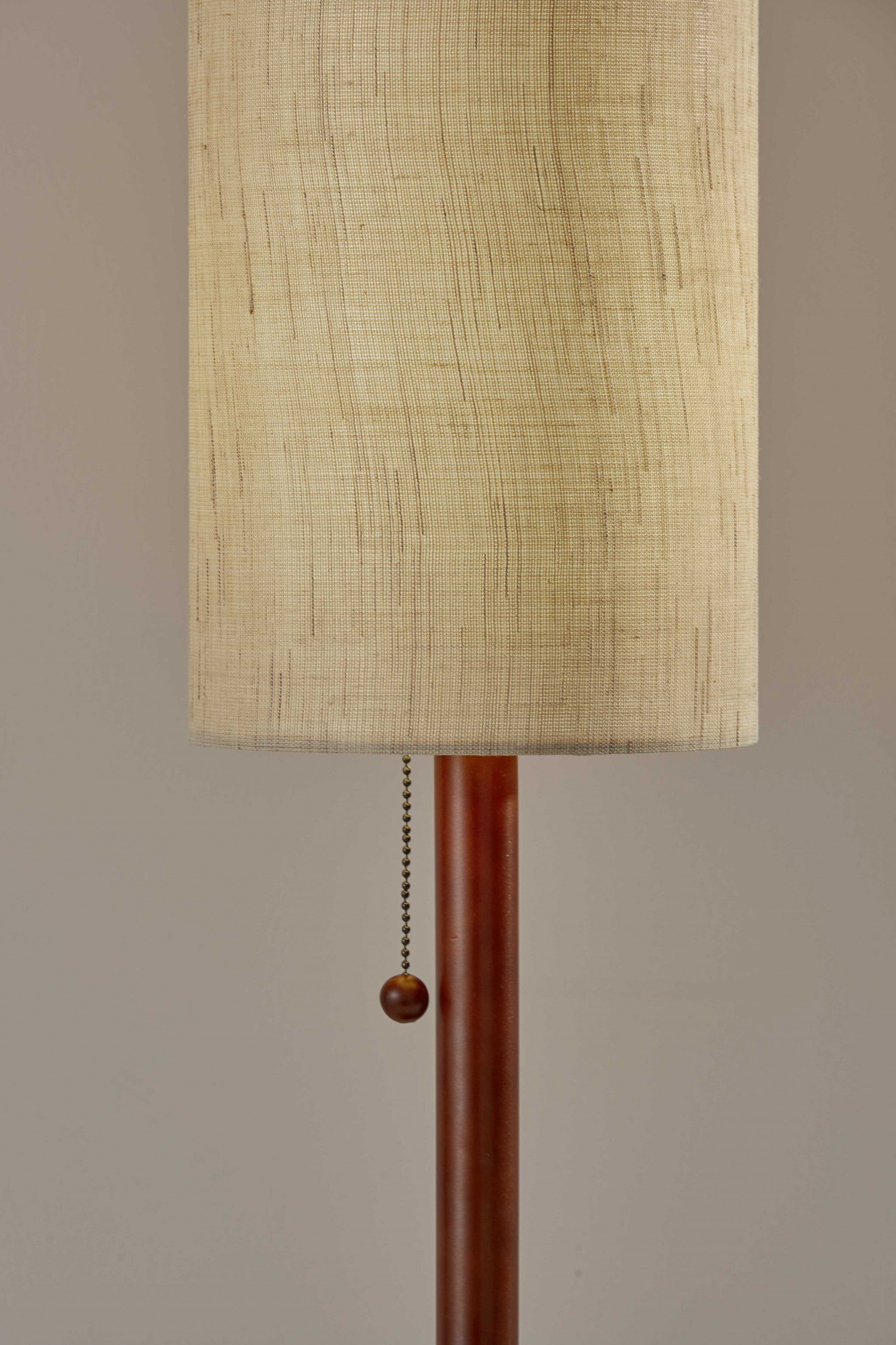 8" X 8" X 31" Walnut Wood Table Lamp
