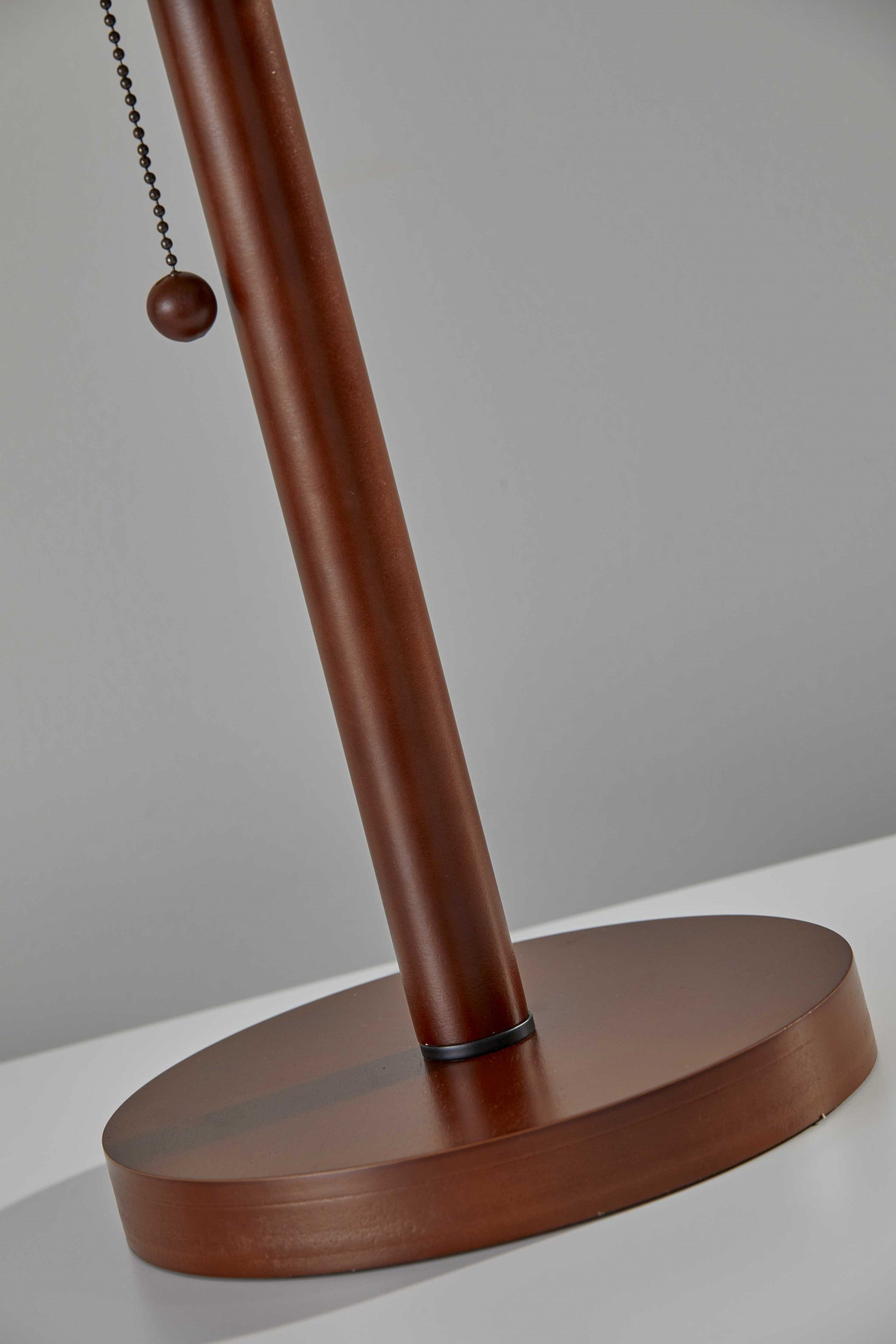 8" X 8" X 31" Walnut Wood Table Lamp