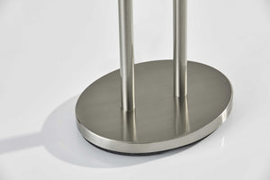 19" X 9" X 62" Brushed steel Metal Floor Lamp
