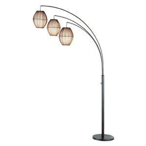 45" X 12.5" X 82" Bronze Metal Arc Lamp