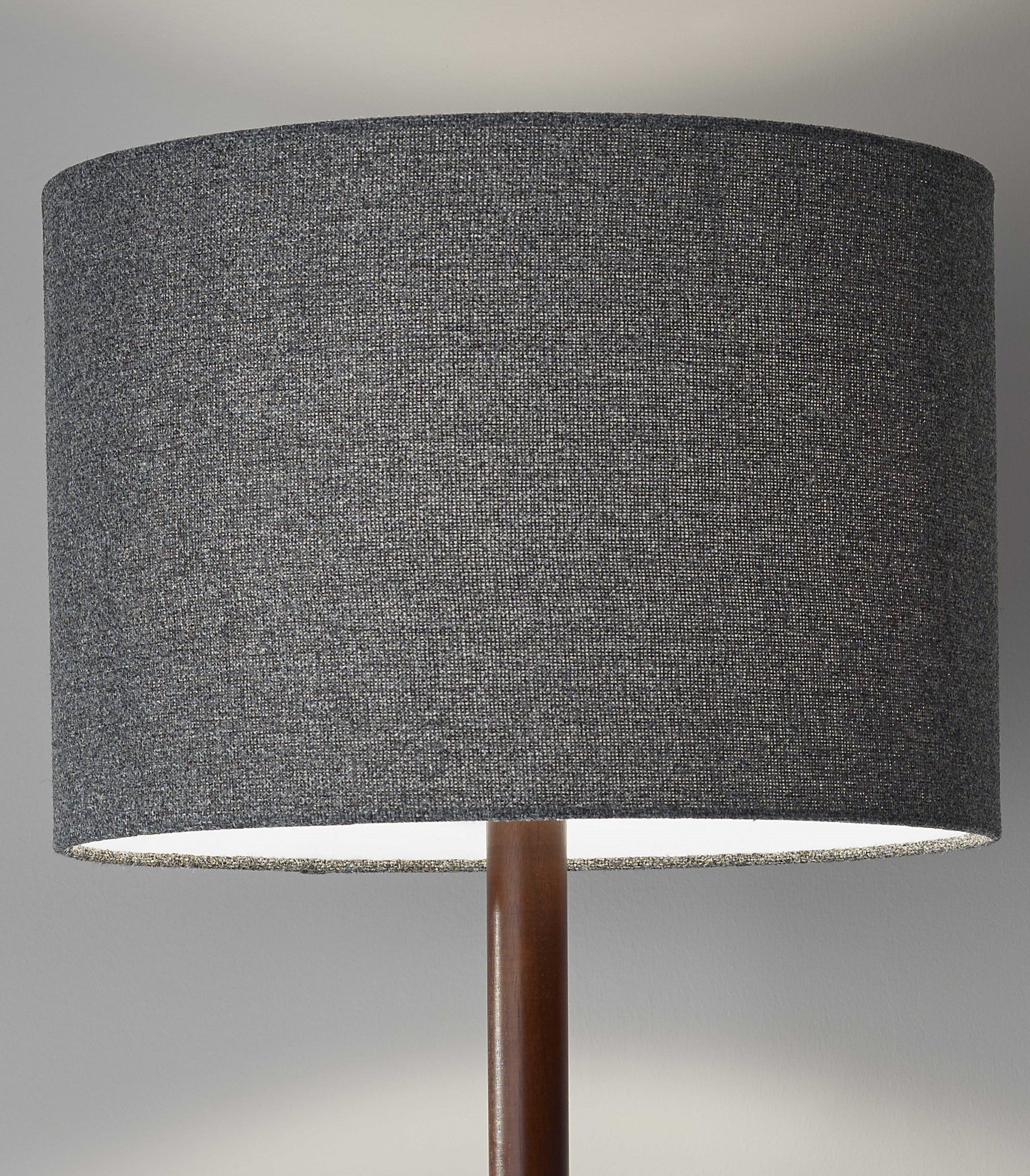 16" X 16" X 58.5" Walnut Wood Floor Lamp
