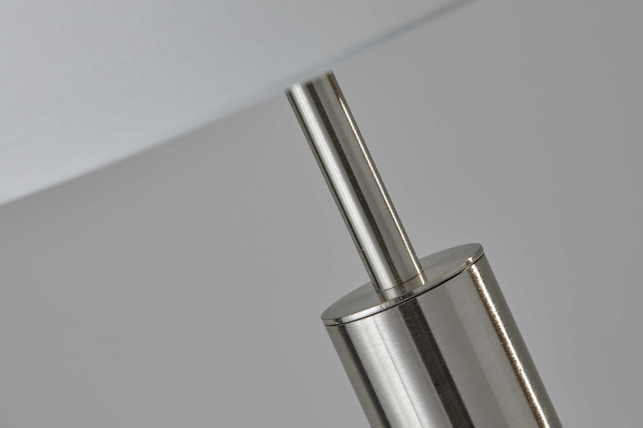 10.5" X 10.5" X 58" Brushed steel Metal Floor Lamp