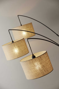 44" X 43" X 74" Bronze Metal Arc Lamp