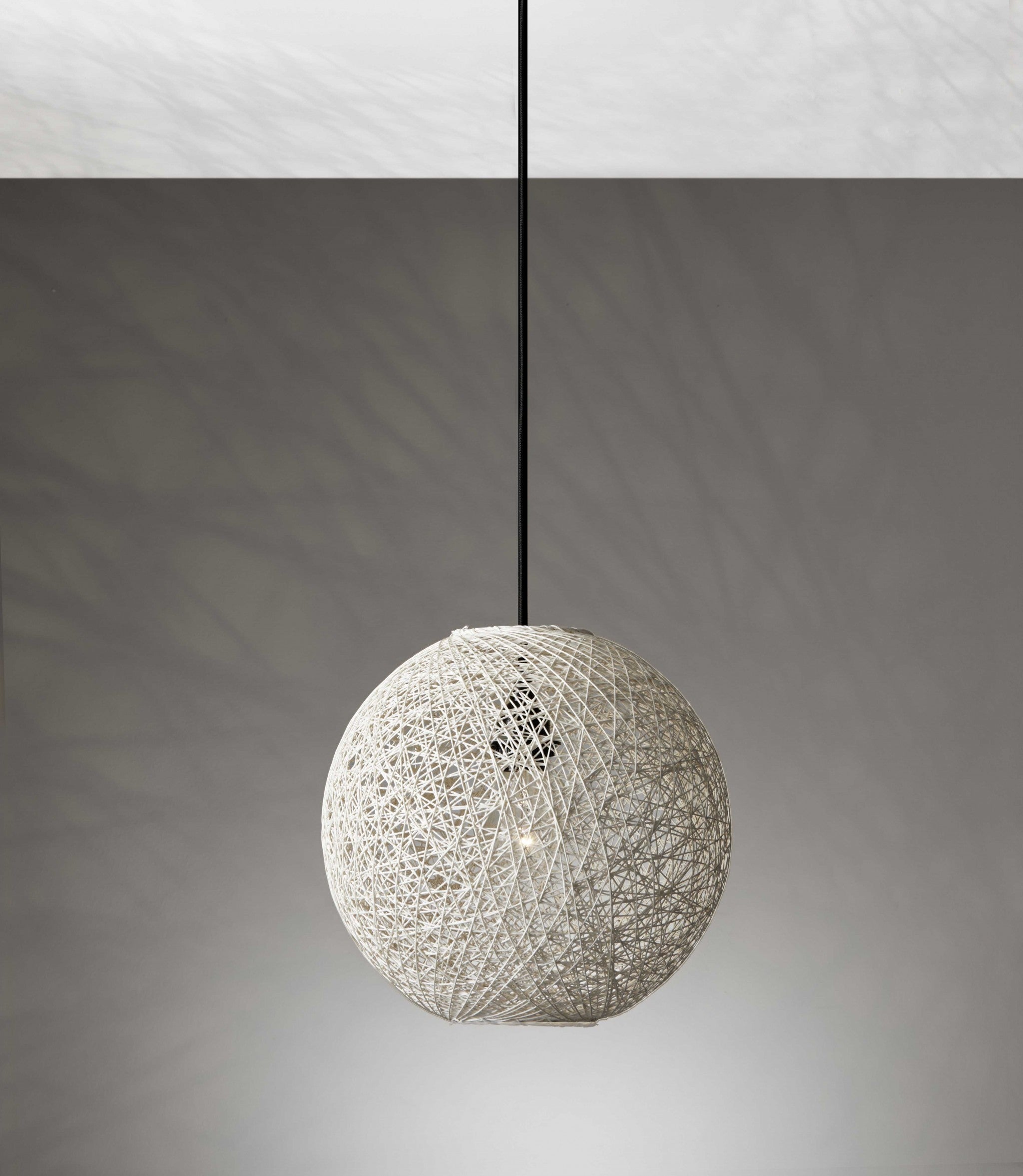 11" X 11" X 10" Natural Shade Small Pendant Light