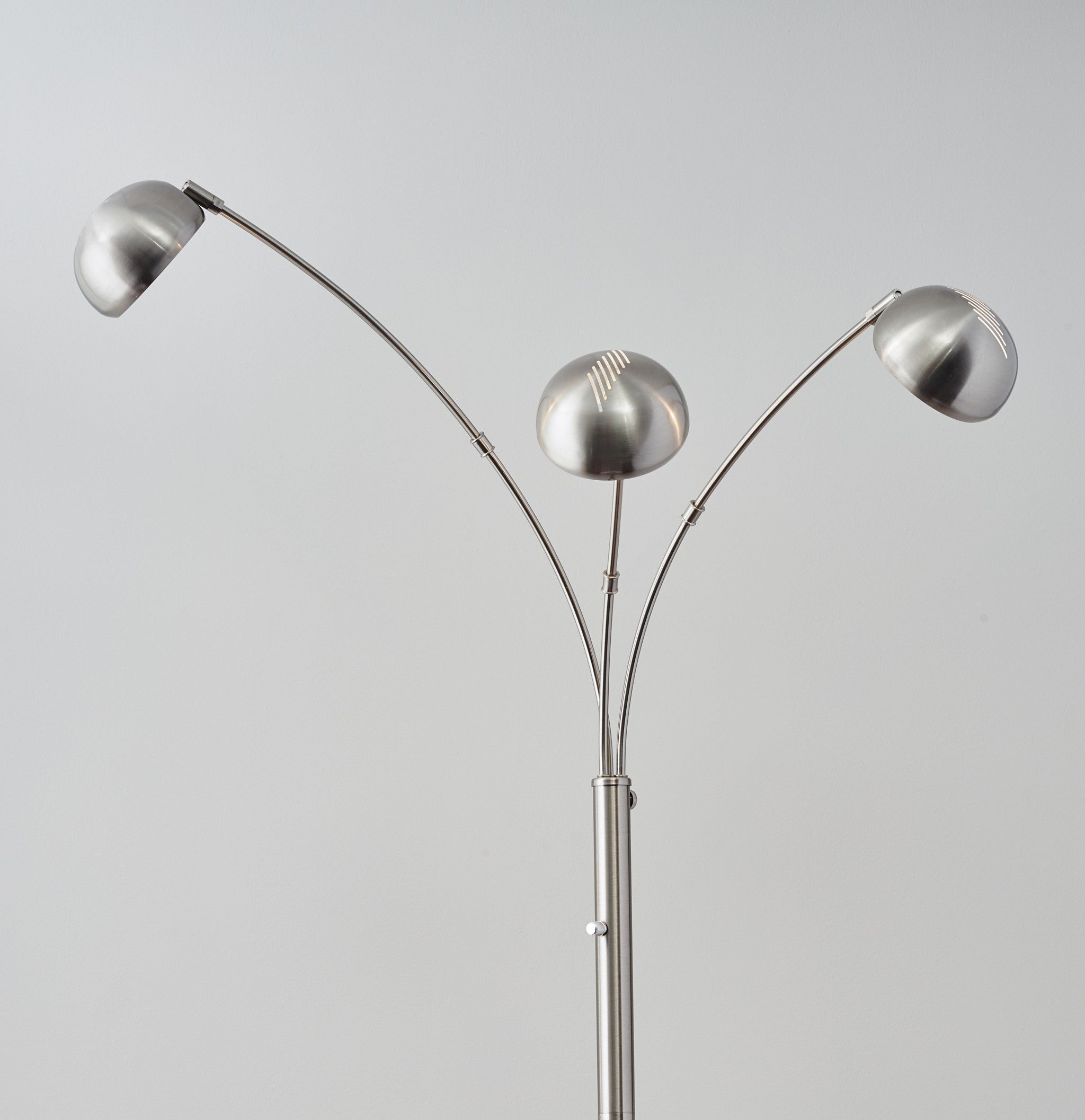 45" X 33" X 84" Brushed steel Metal Arc Lamp