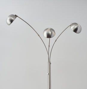 45" X 33" X 84" Brushed steel Metal Arc Lamp