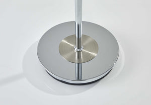 14" X 14" X 71.5" Chrome Metal 300W Torchiere