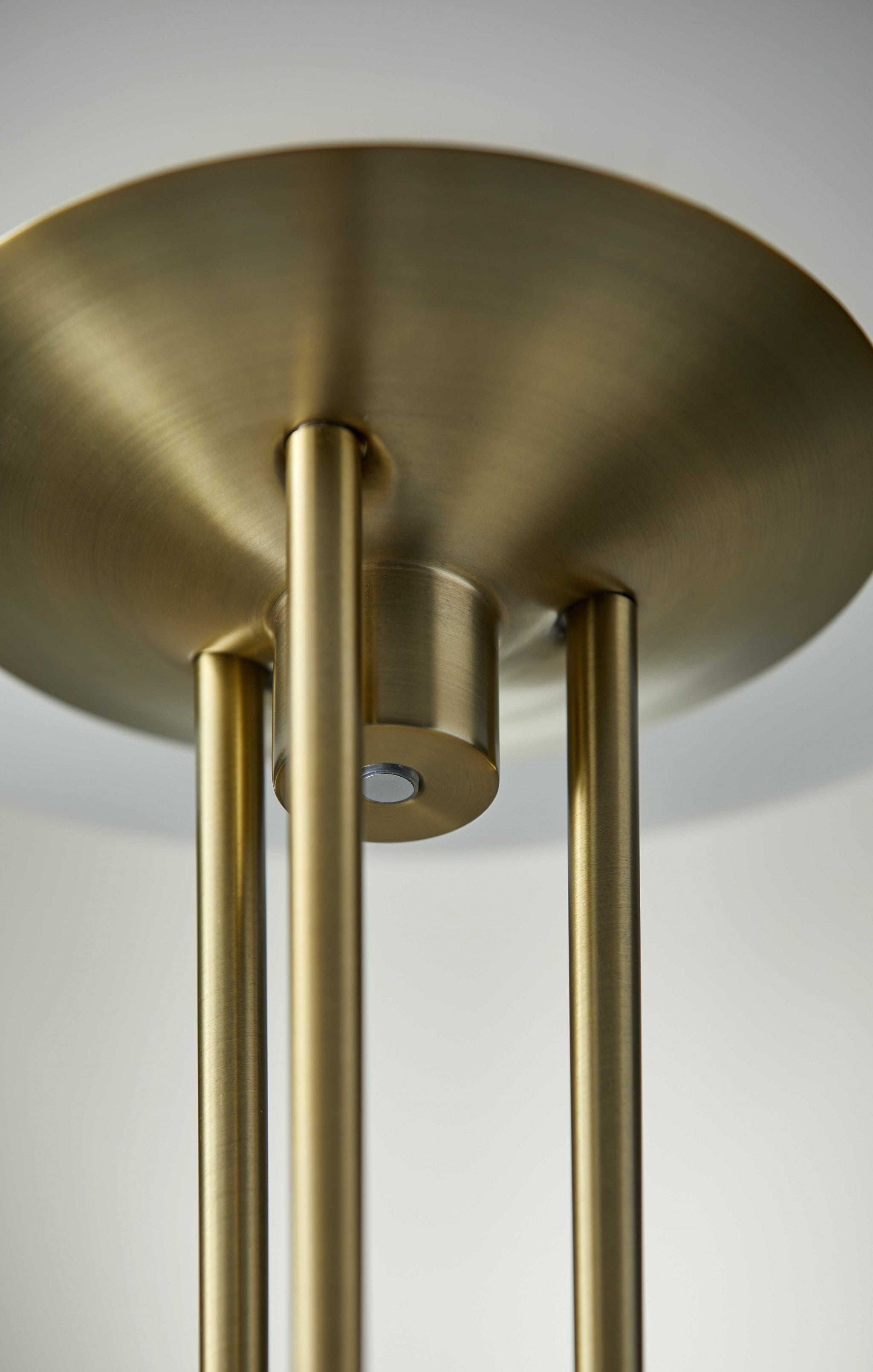 16" X 16" X 71" Brass Metal LED Torchiere