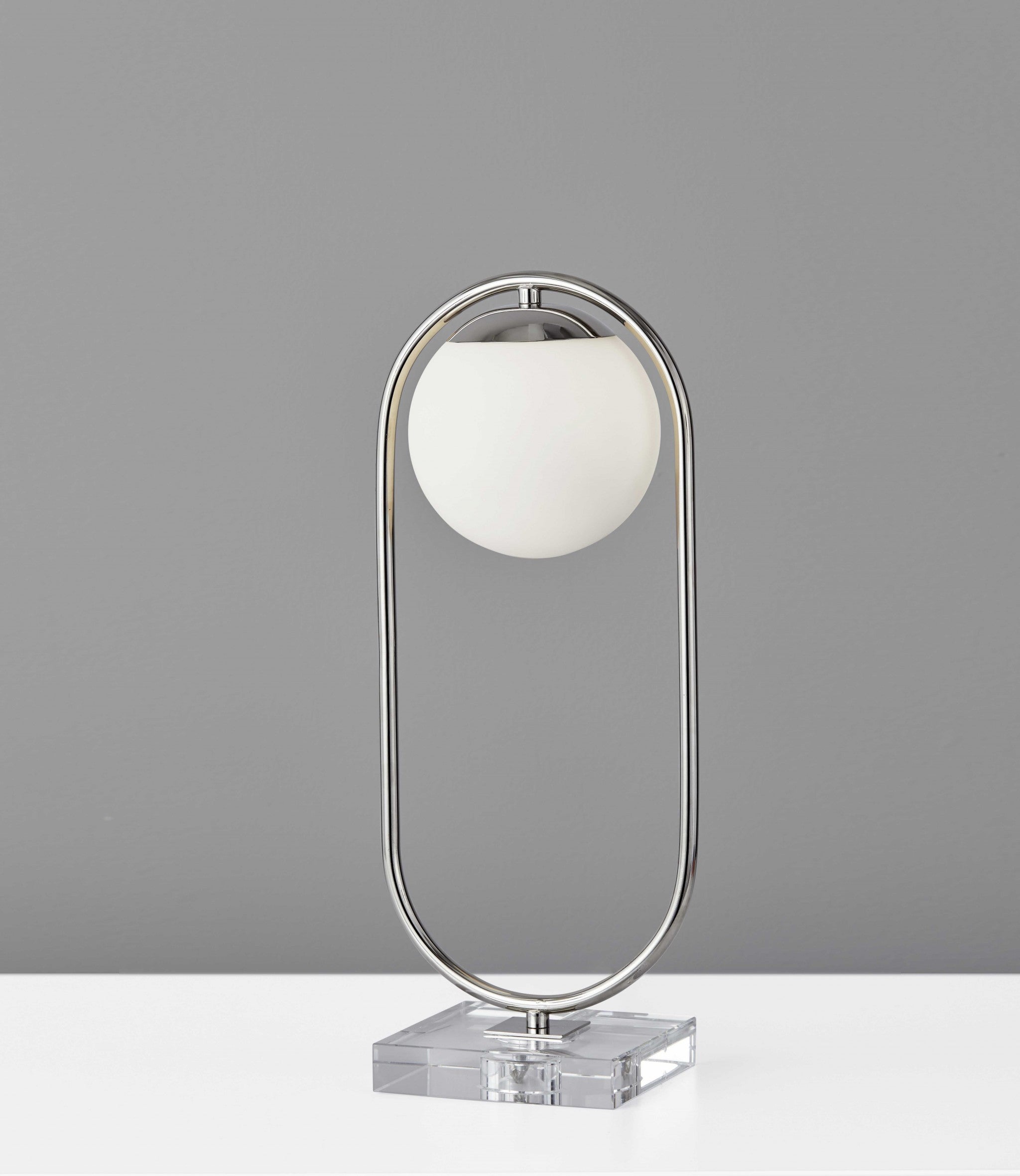 8" X 6" X 19" Black Metal LED Table Lamp