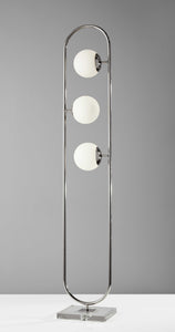10.5" X 10" X 61" Black Metal LED Floor Lamp