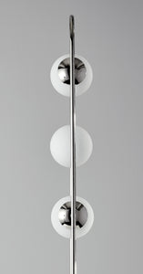10.5" X 10" X 61" Black Metal LED Floor Lamp