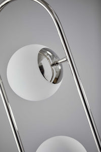 10.5" X 10" X 61" Black Metal LED Floor Lamp