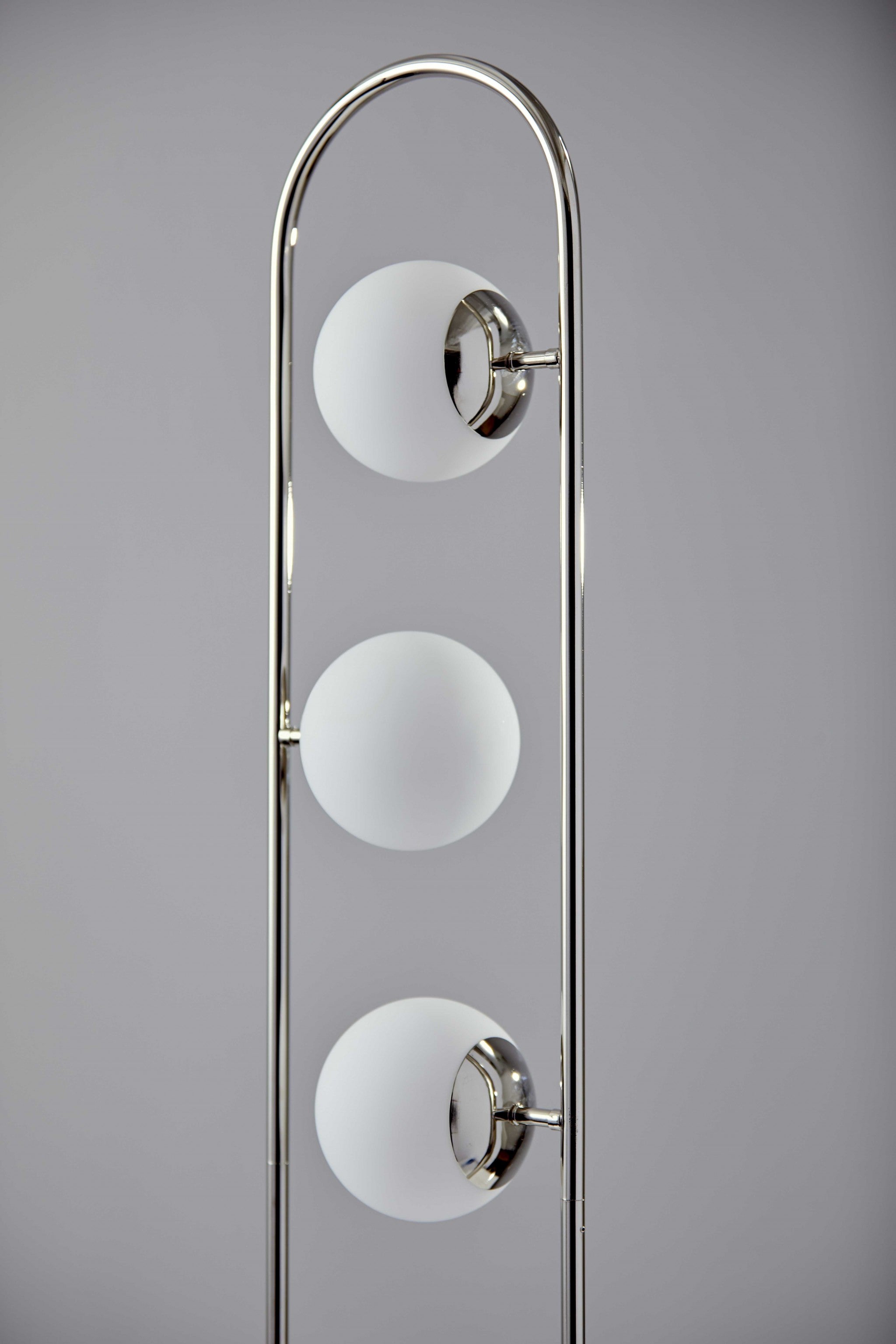 10.5" X 10" X 61" Black Metal LED Floor Lamp
