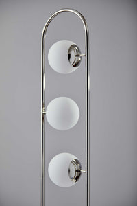 10.5" X 10" X 61" Black Metal LED Floor Lamp