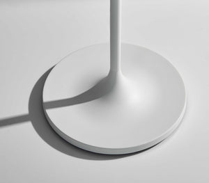 17.75" X 17.75" X 60" White Metal Floor Lamp