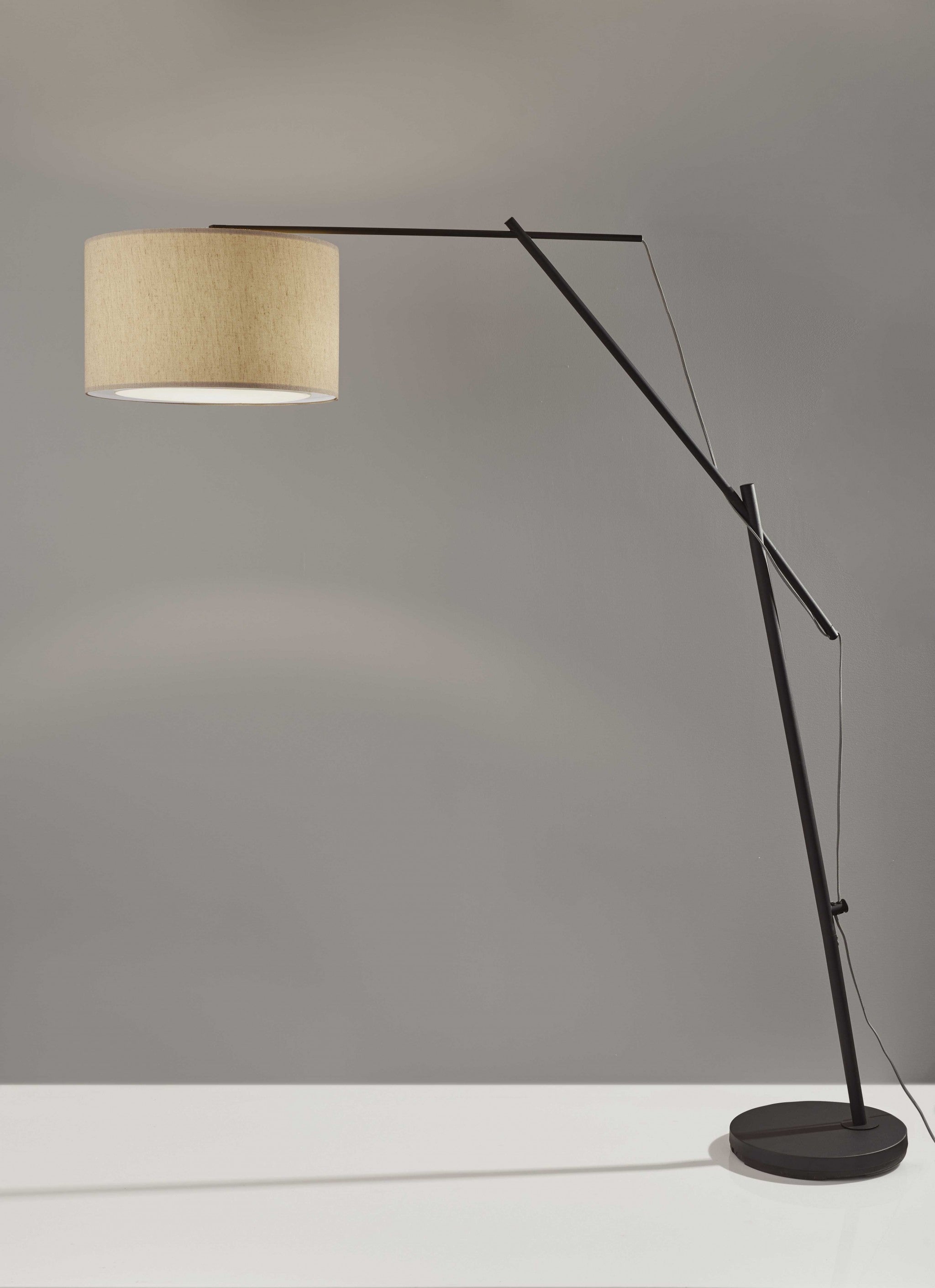 Tri Flex Floor Lamp in Black Metal