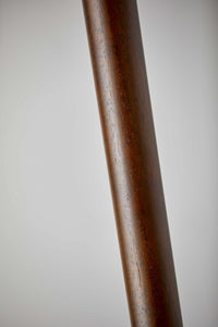 13.75" X 13.75" X 71" Walnut Metal 300W Torchiere