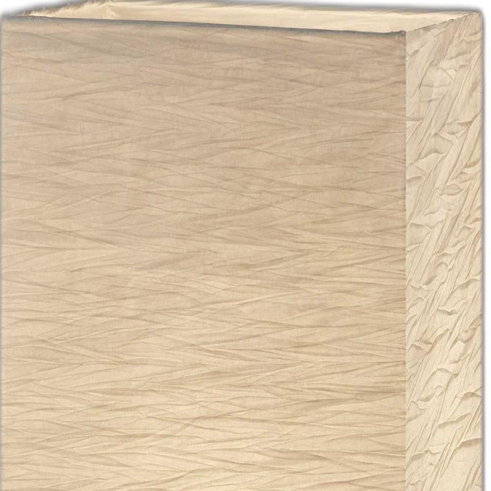 Wildside Paper Shade with Natural Wood Table Lamp