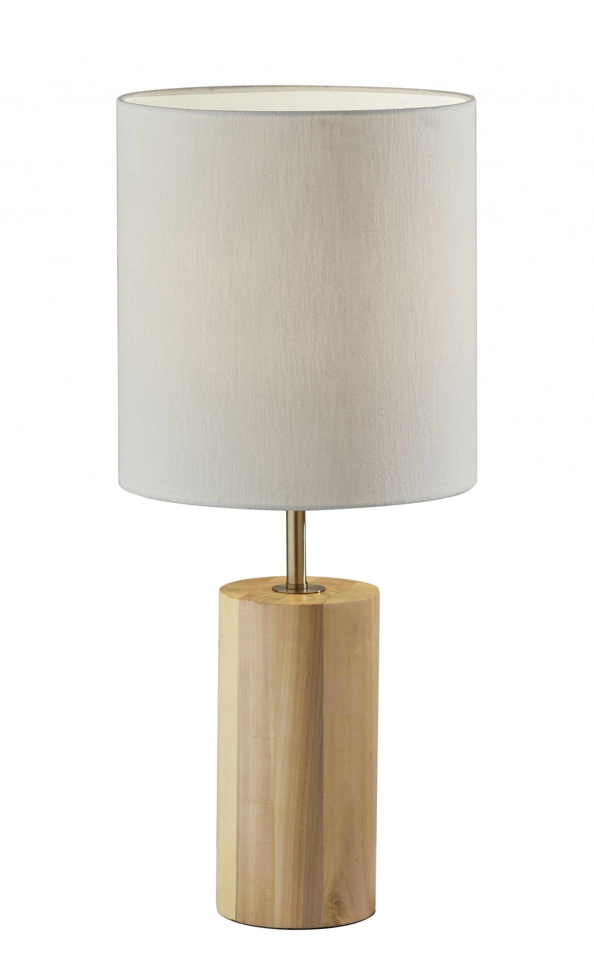 13" X 13" X 30.5" Natural Wood Table Lamp