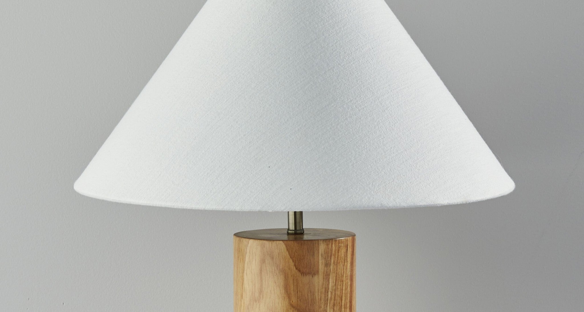 18" X 18" X 25.5" Natural Wood Table Lamp