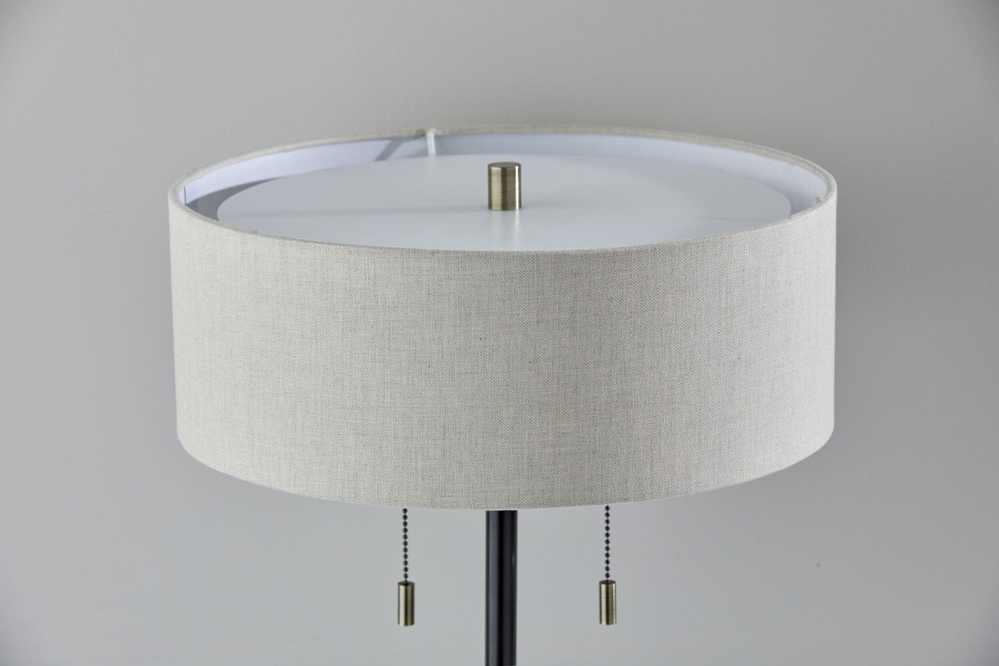 15" X 15" X 22.25" Black Metal Table Lamp