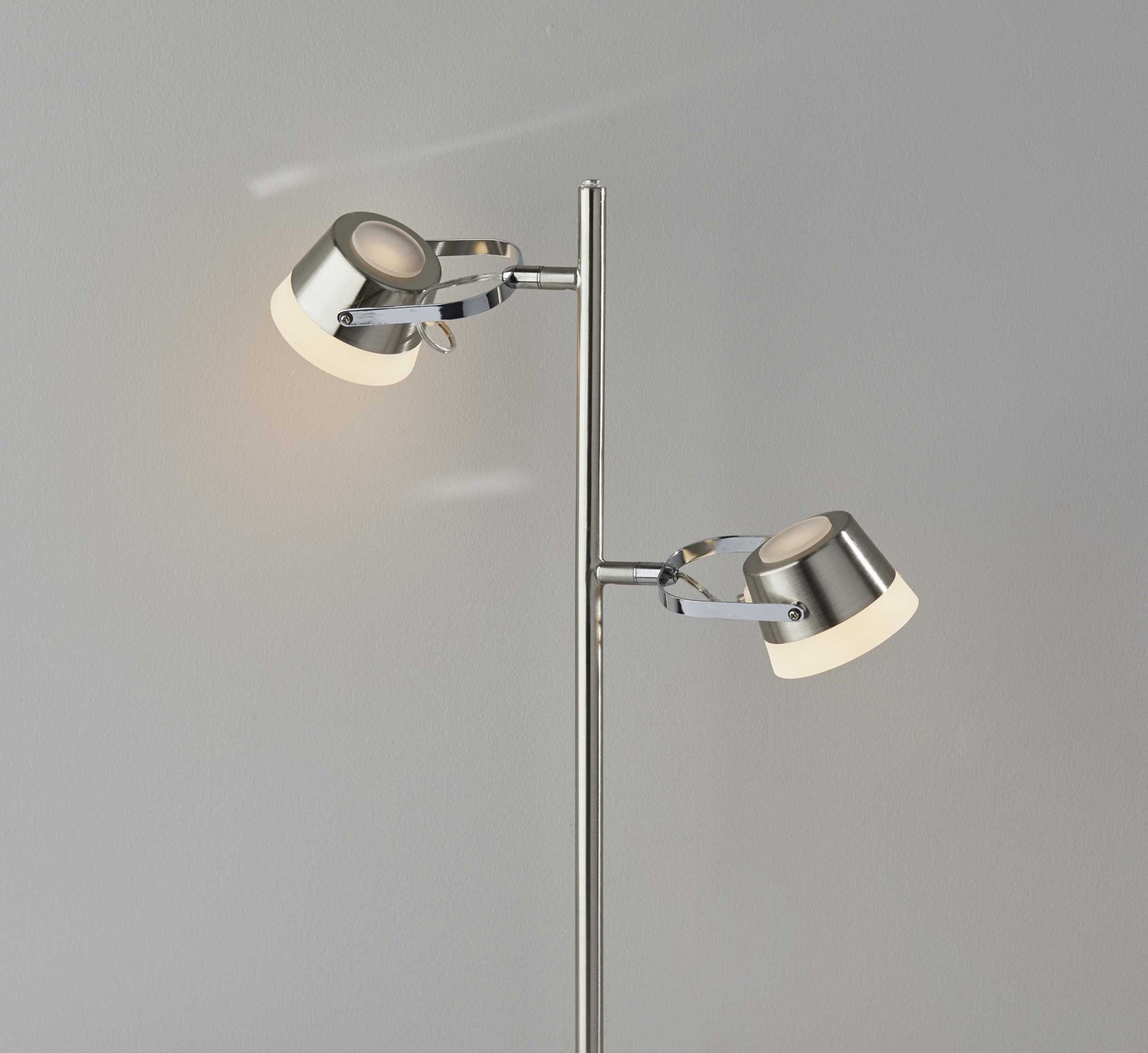 15" X 6" X 21.75" Brushed steel Metal LED Table Lamp