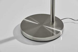 60" X 44" X 93" Brushed steel Metal LED Arc Lamp