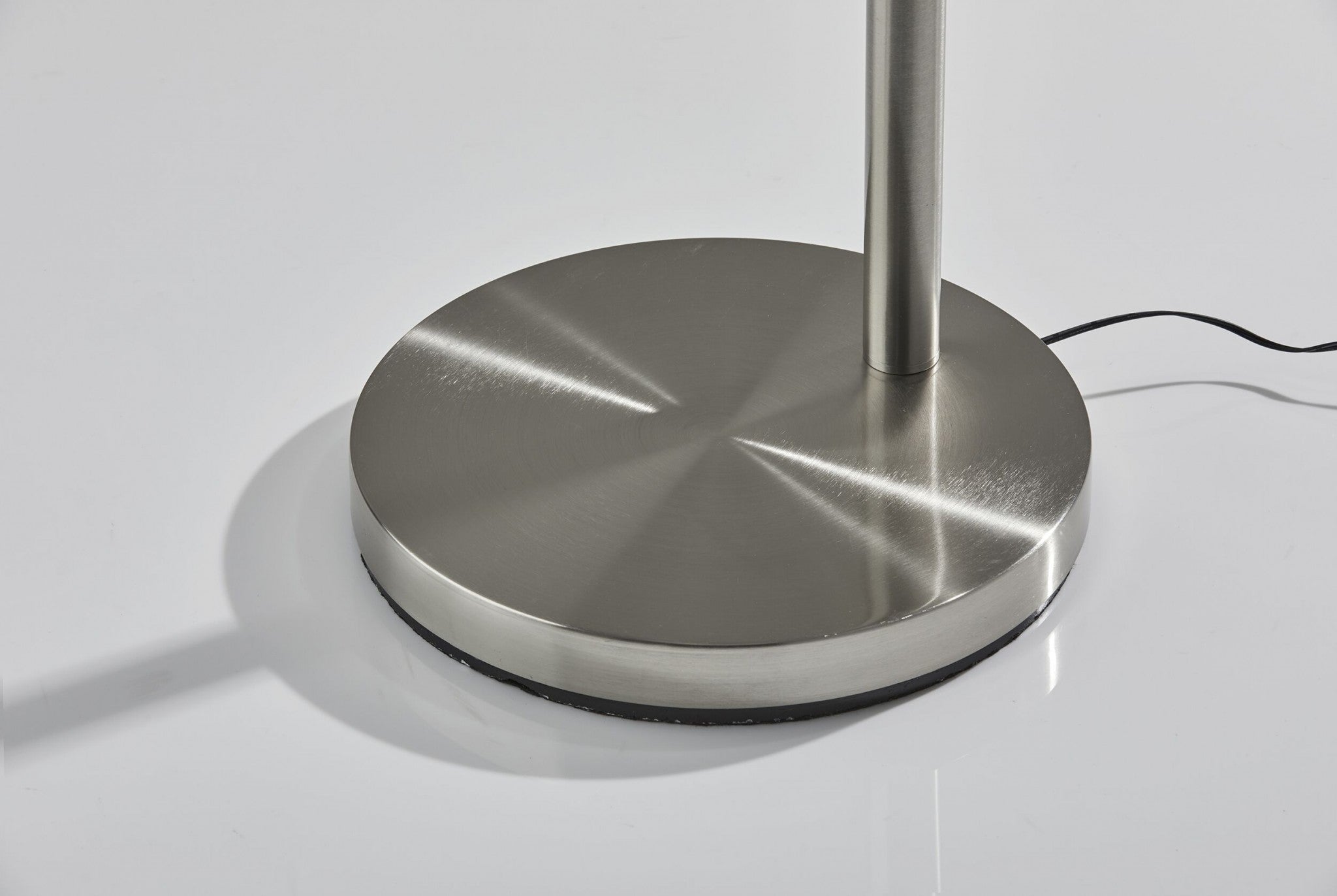 60" X 44" X 93" Brushed steel Metal LED Arc Lamp