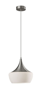 12" X 12" X 12" Brushed steel Metal Pendant
