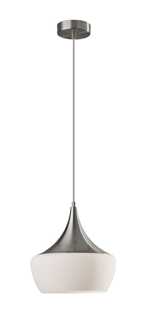 Gnome Smoked Glass Black Metal Pendant Lamp