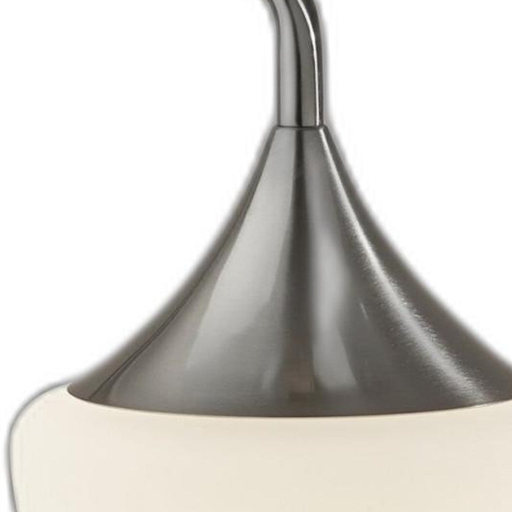 Gnome Smoked Glass Black Metal Table Lamp