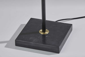 13.5" X 13.5" X 71" Black Metal 300 Watt Torchiere