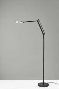 10" X 36.5"  X 66.5" Black Metal LED Floor Lamp