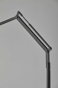 10" X 36.5"  X 66.5" Black Metal LED Floor Lamp