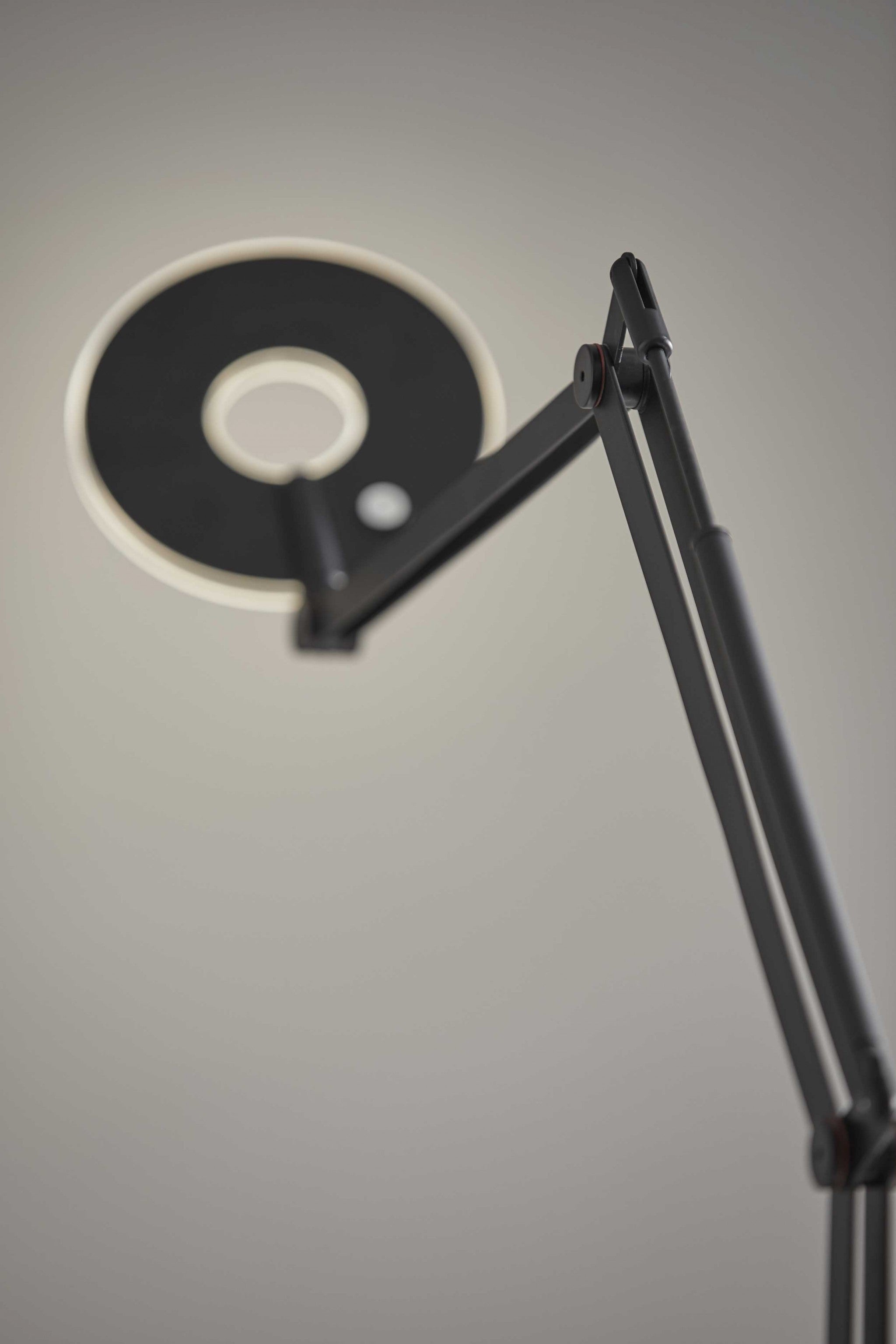 10" X 36.5"  X 66.5" Black Metal LED Floor Lamp