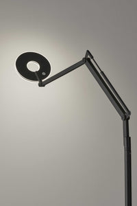 10" X 36.5"  X 66.5" Black Metal LED Floor Lamp