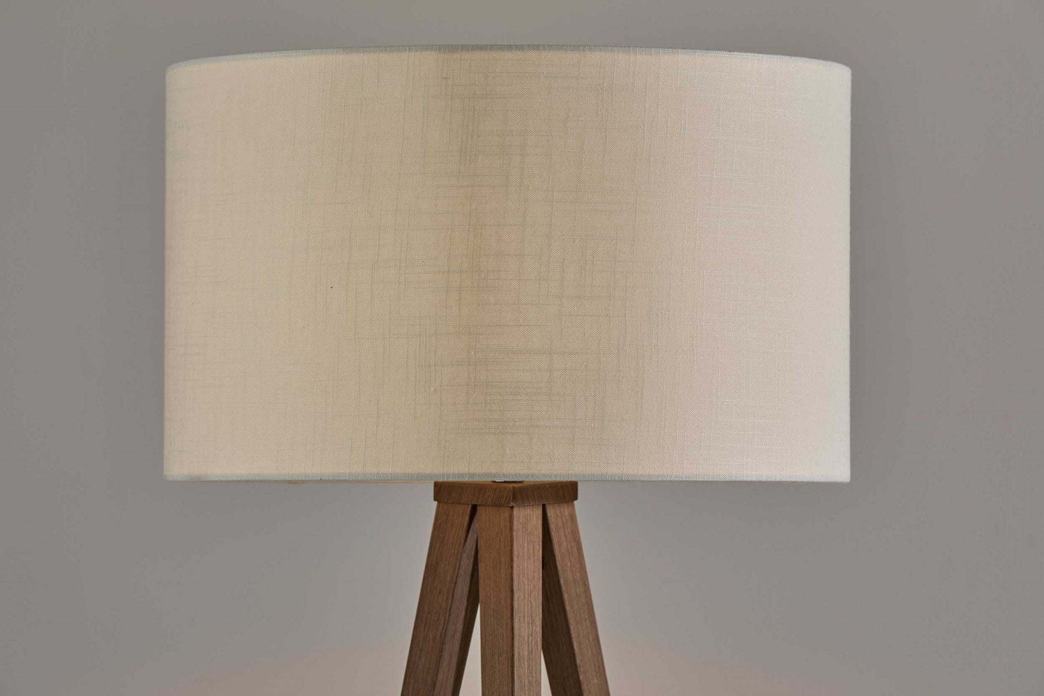 21" X 21" X 60.25" Walnut Metal Floor Lamp