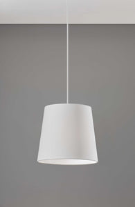 13" X 13" X 12" White  Drum Portable Pendant