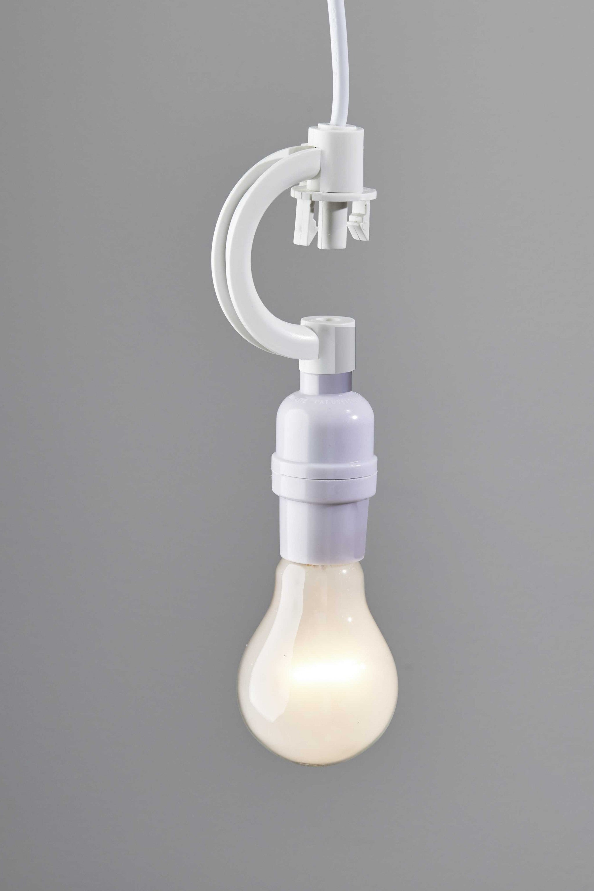 13" X 13" X 12" White  Drum Portable Pendant