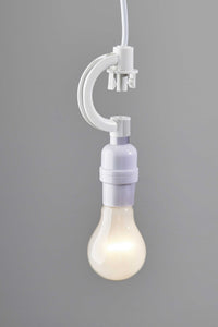 13" X 13" X 12" White  Drum Portable Pendant