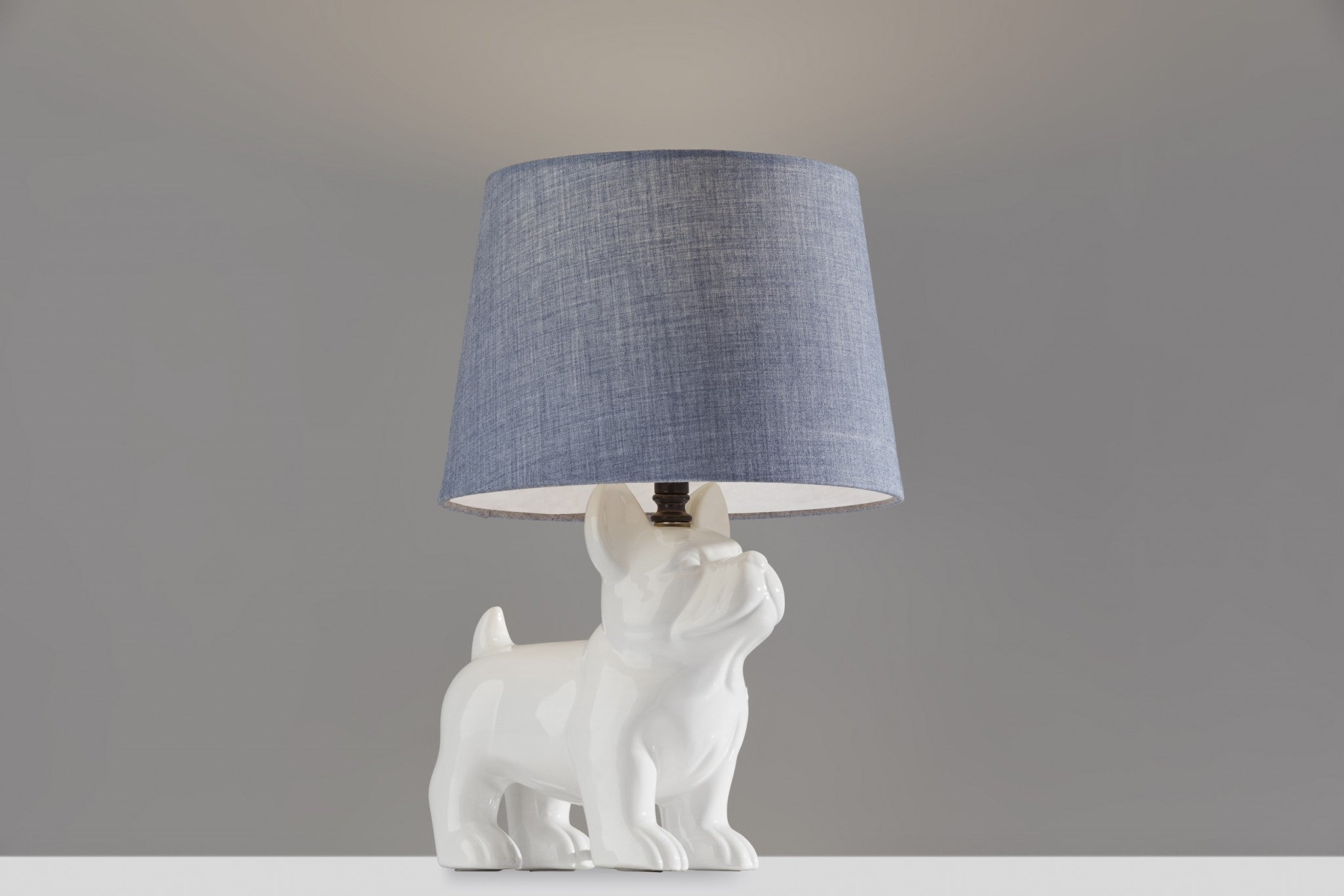 10" X 10" X 15" White  Table Lamp