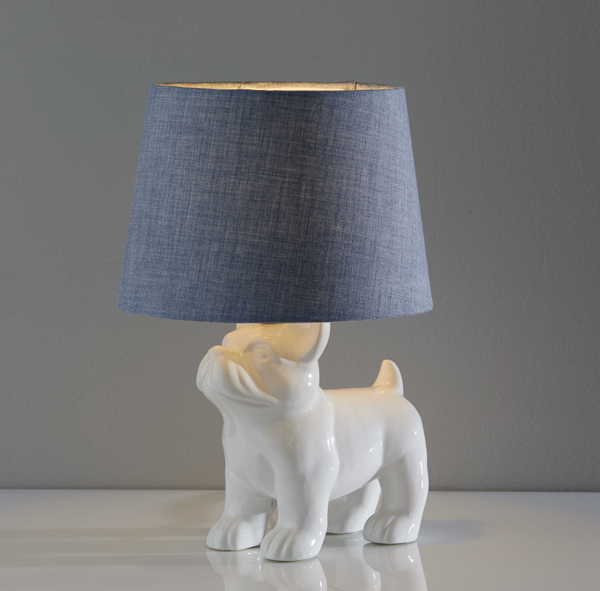 10" X 10" X 15" White  Table Lamp