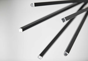 23.5" X 23.5" X 66.5" Black  Coat Rack